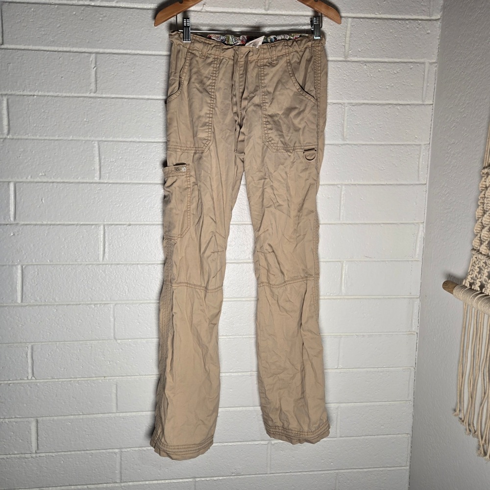 Koi Women Scrub Pants Khaki Cargo Utility Tall Granola Outdoors Capenter XS
